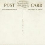 Vintage postcard with "post card" and "canada" stamp